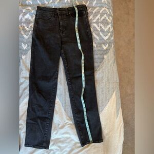 Madewell Stovepipe Jeans. Black Rinse Wash. Size 30